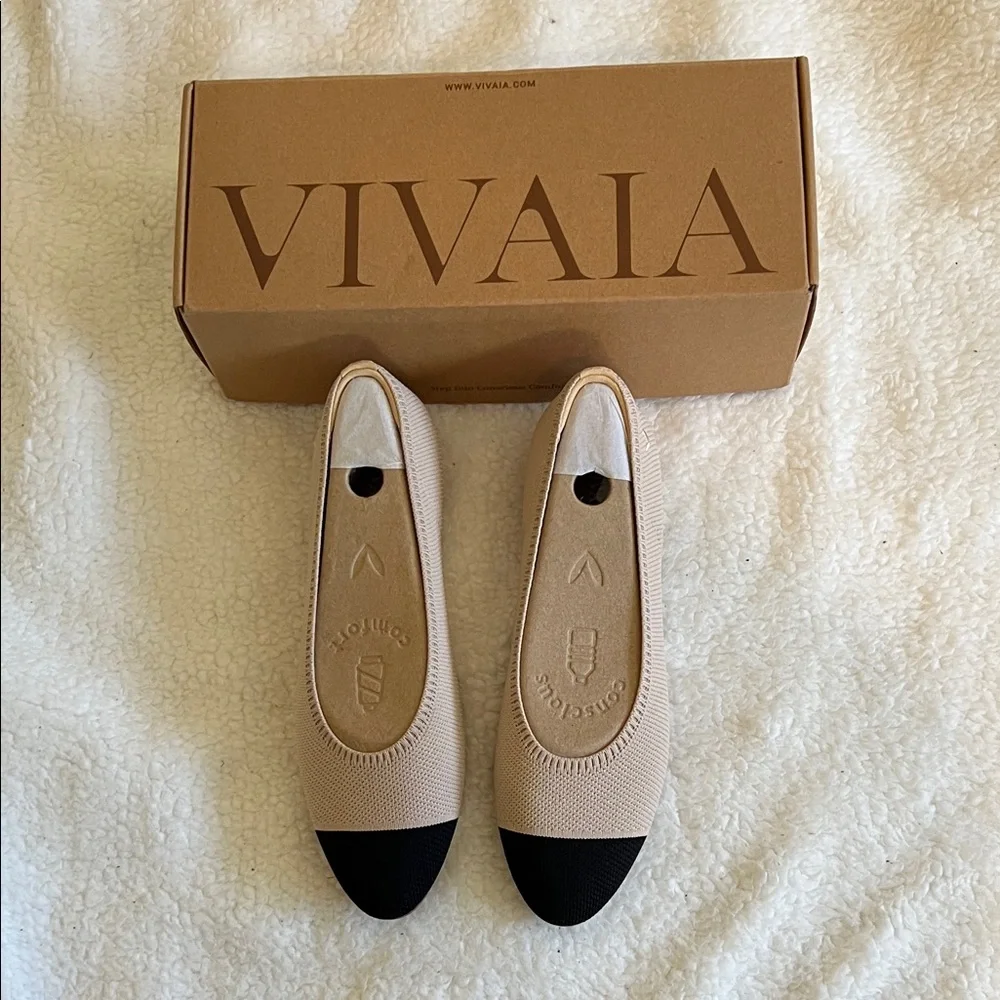 NWT Tamia 2.0 almond/black vivaia shoes 40.5 - Picture 1 of 2